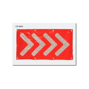 bandera plastica con luz CD