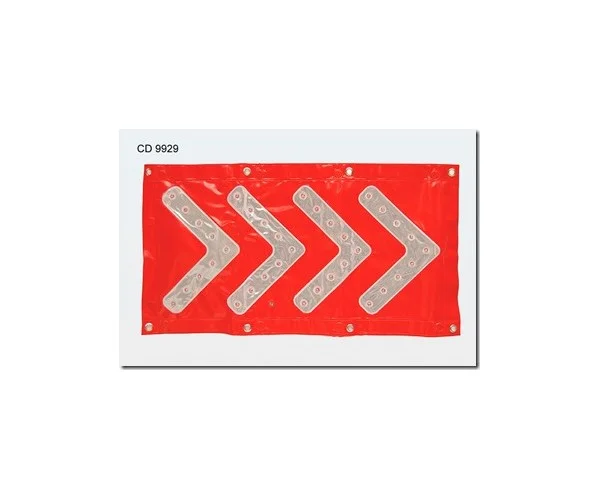 bandera plastica con luz CD