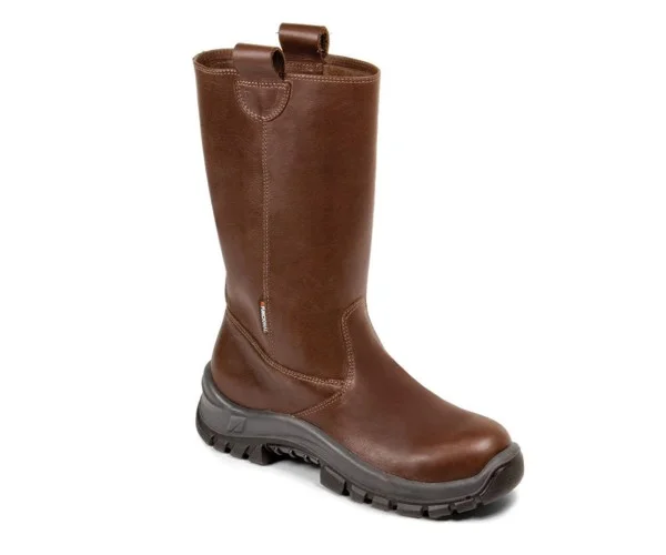 bota marron drill cuero FUNCIONAL