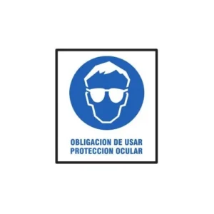 cartel obligacion usar anteojos BM