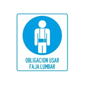 cartel obligacion usar faja BM