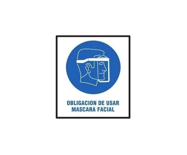 cartel obligacion usar mascara BM