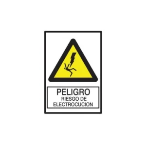 cartel peligro riesgo electrocucion BM