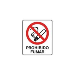 cartel prohibido fumar BM