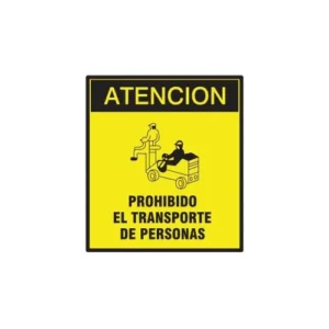 cartel prohibido transporte BM