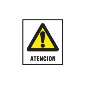cartel riesgo choque electrico BM