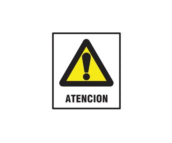 cartel riesgo choque electrico BM