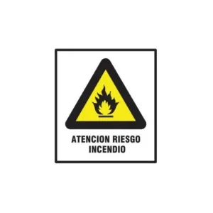 cartel riesgo de incendio BM
