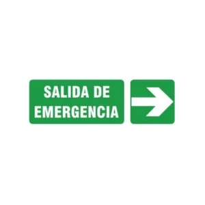 cartel salida de emergencia BM