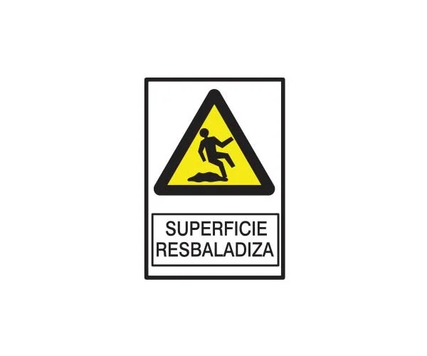 cartel superficie resbaladiza BM