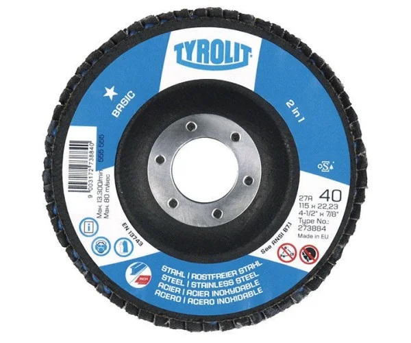 disco flap oxido aluminio TYROLIT